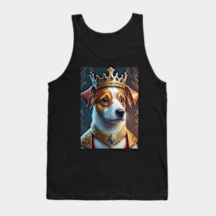 Jack Russell Brown and white art portrait Tank Top